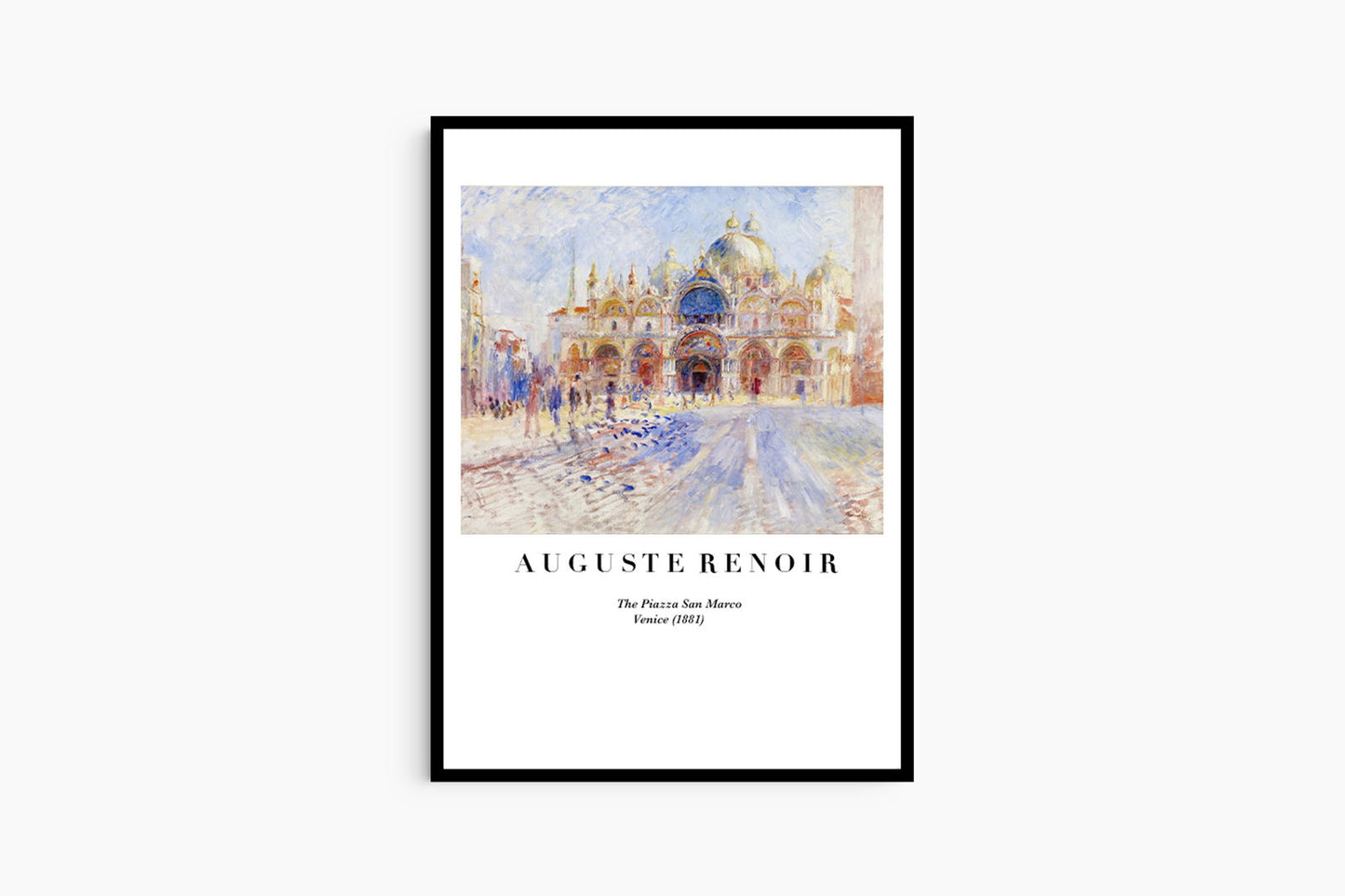 Auguste Renoir - The Piazza San Marco, Venice Poster - Hakyarts