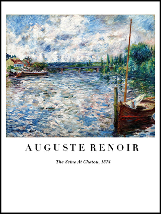 Auguste Renoir - The Seine at Chatou Poster - Hakyarts