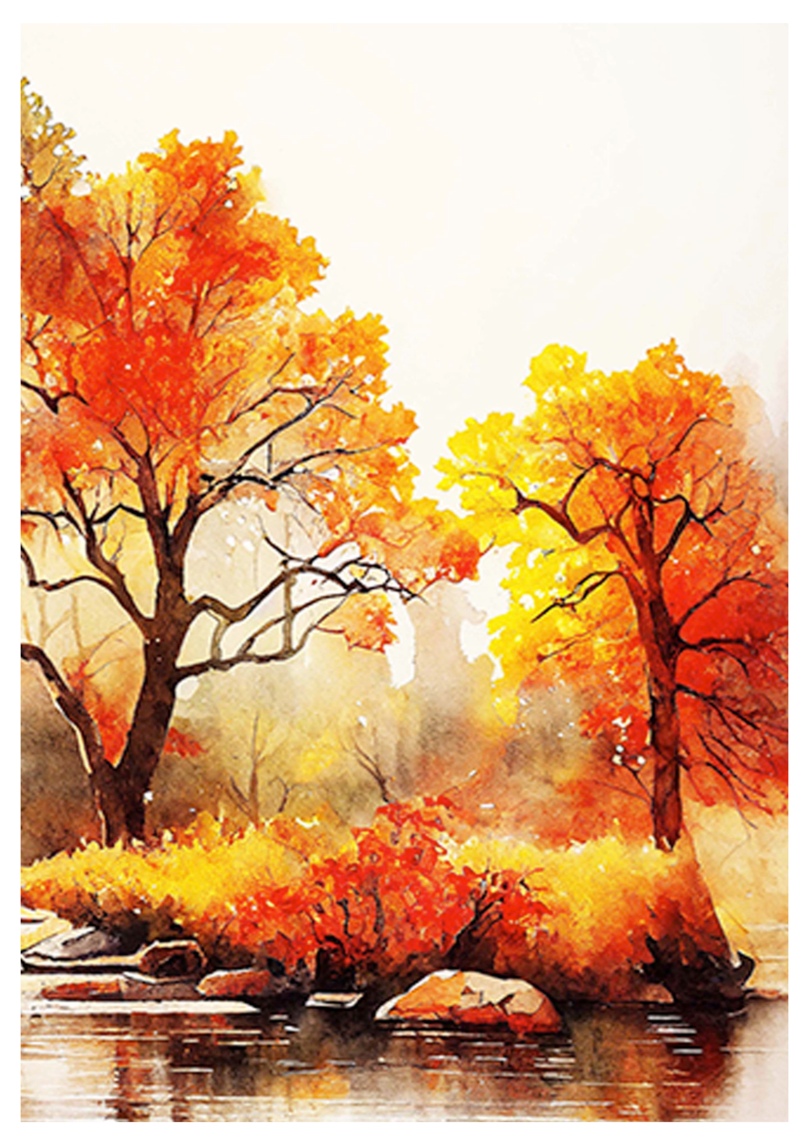 Autumnal Leaves Poster - Hakyarts