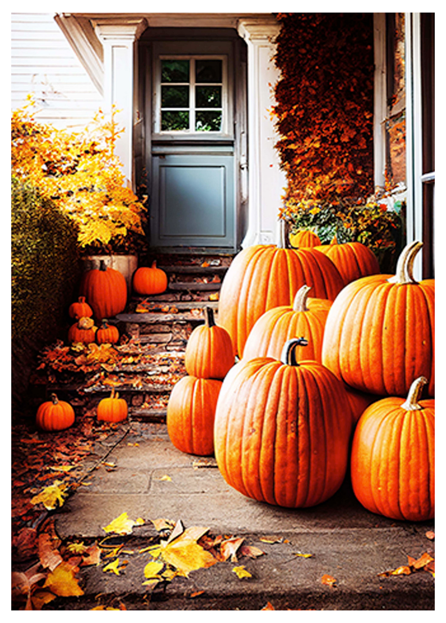 Autumnal Pumpkins Poster - Hakyarts