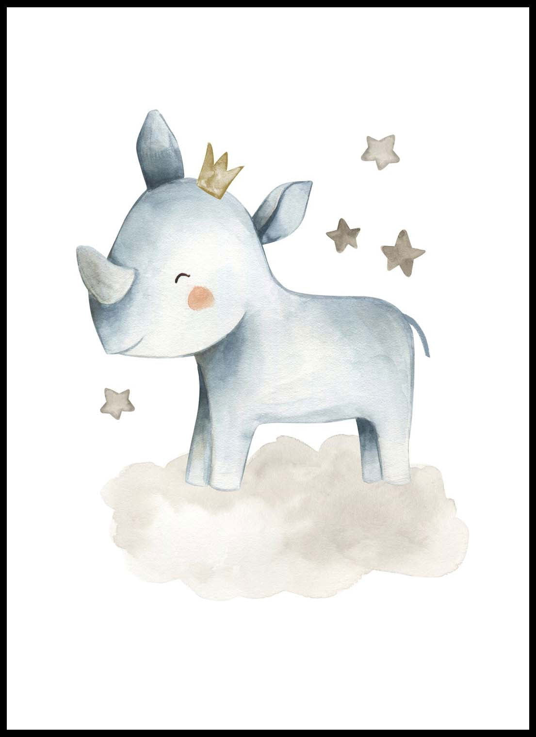 Baby Rhinoceros Poster - Hakyarts