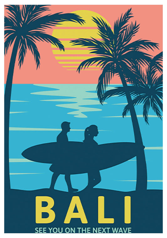 Bali Travel Poster - Hakyarts