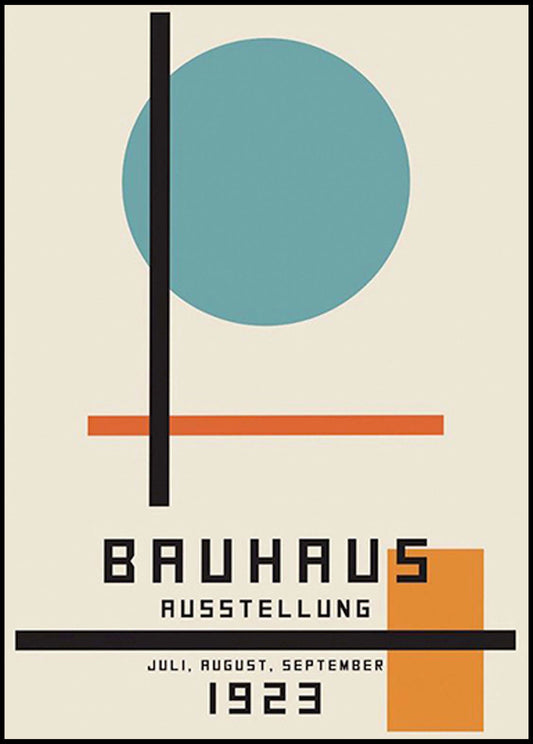 Bauhaus Ausstellung 1923 No 2 Poster - Hakyarts