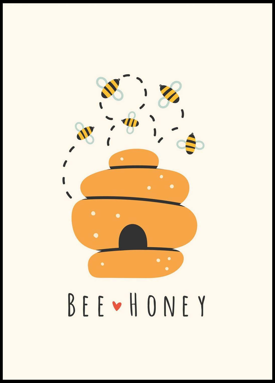 Bee Honey Poster - Hakyarts