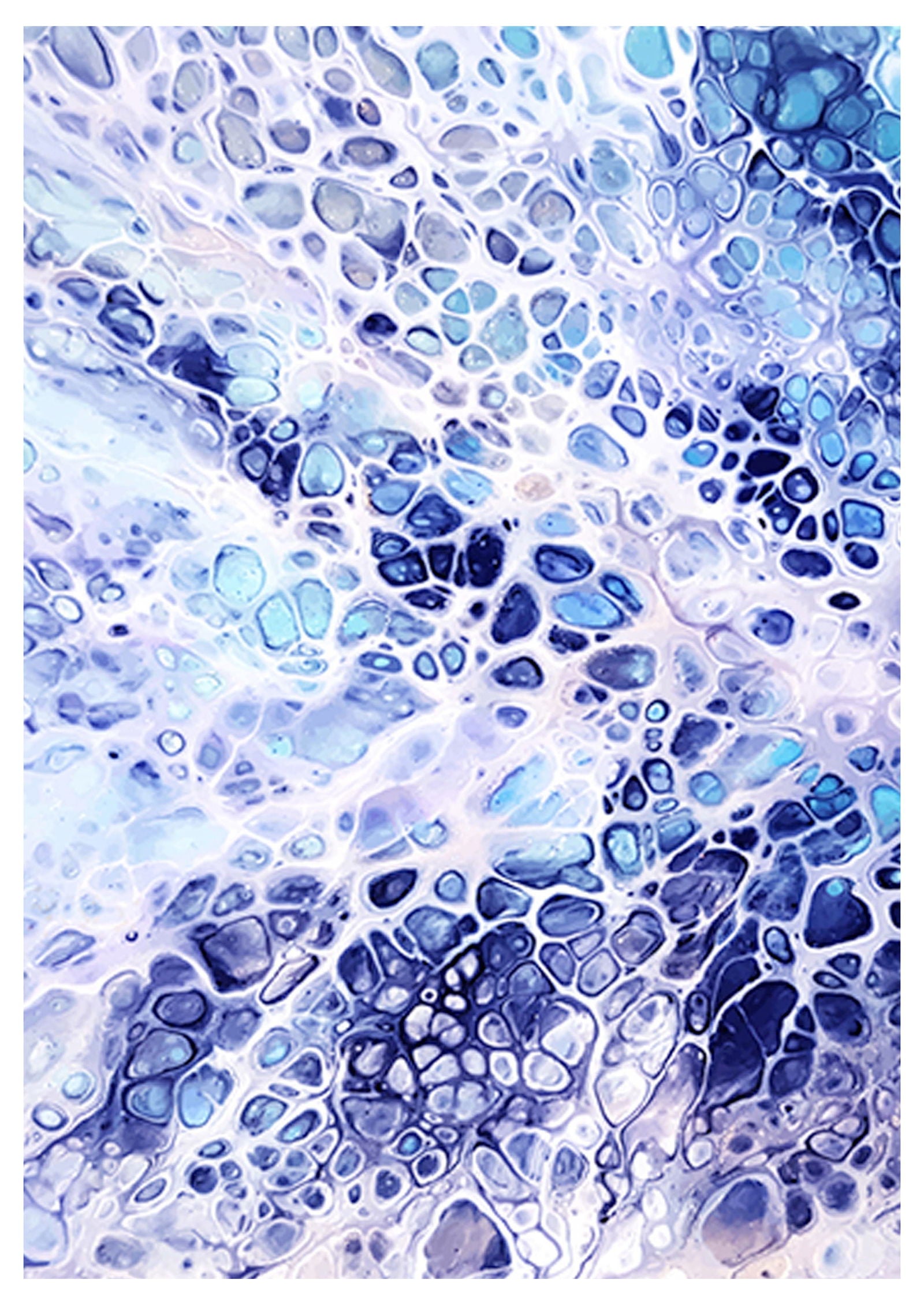 Blue Bubbles Poster - Hakyarts