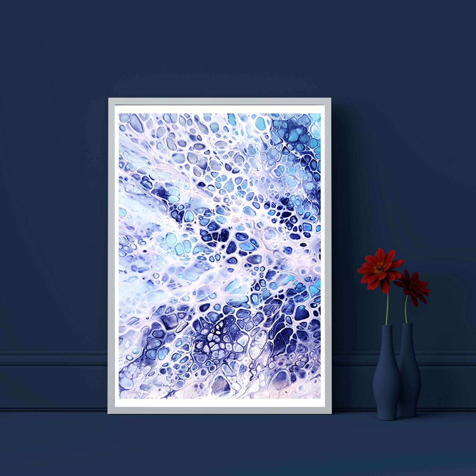 Blue Bubbles Poster - Hakyarts