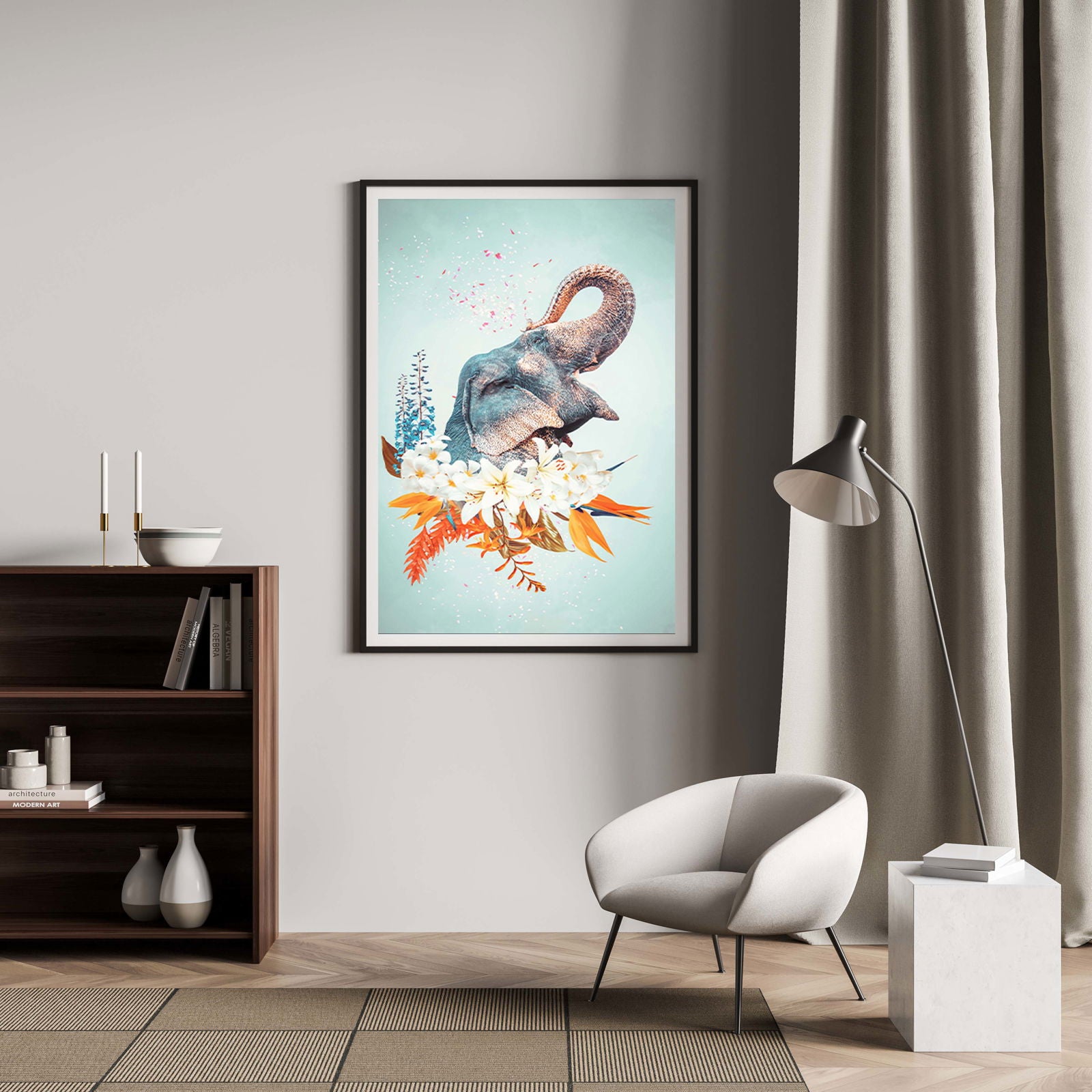 Blue Elephant Poster - Hakyarts