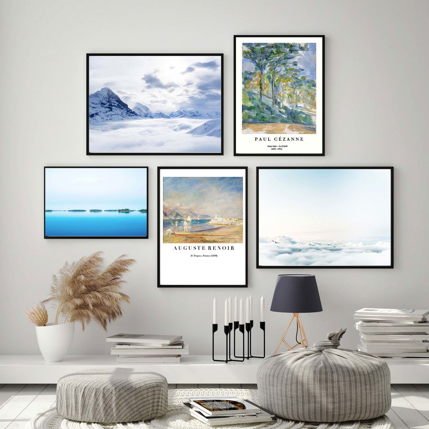 Blue Landscape Gallery Wall - Hakyarts