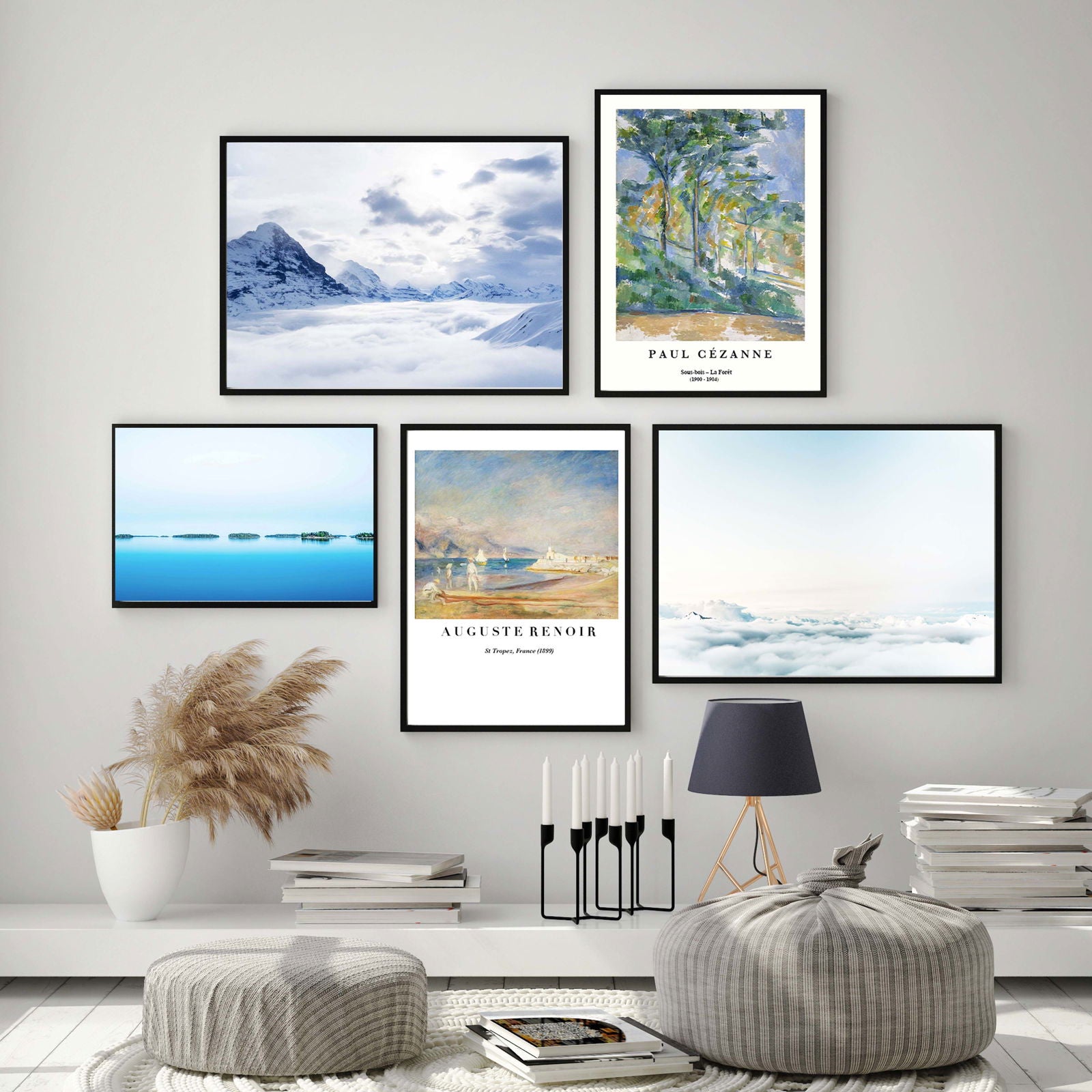 Blue Landscape Gallery Wall - Hakyarts