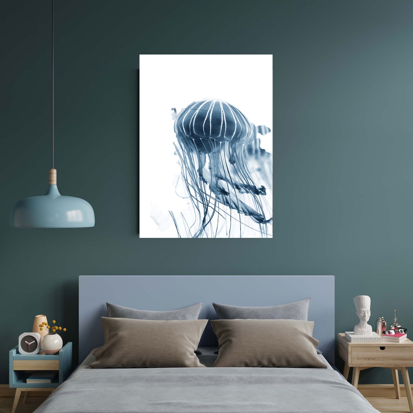 Blue Sea Jelly Poster - Hakyarts