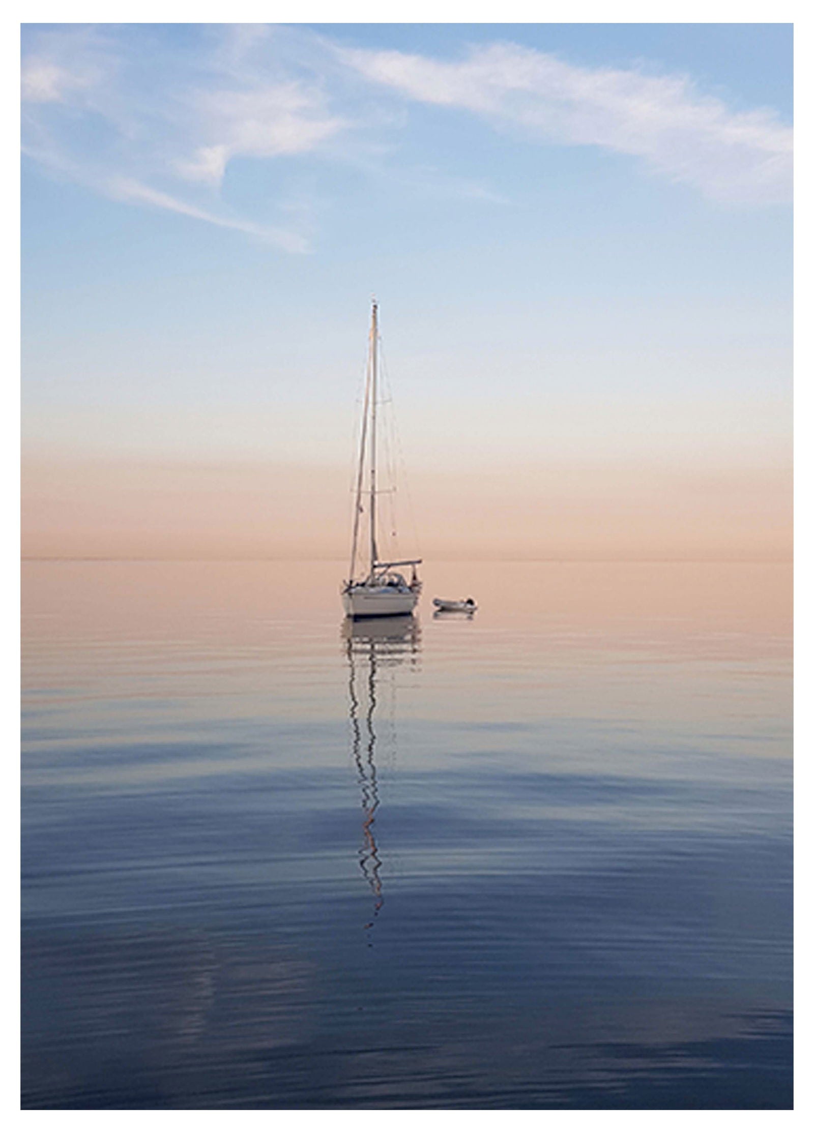 Boat on a Lake Poster - Hakyarts