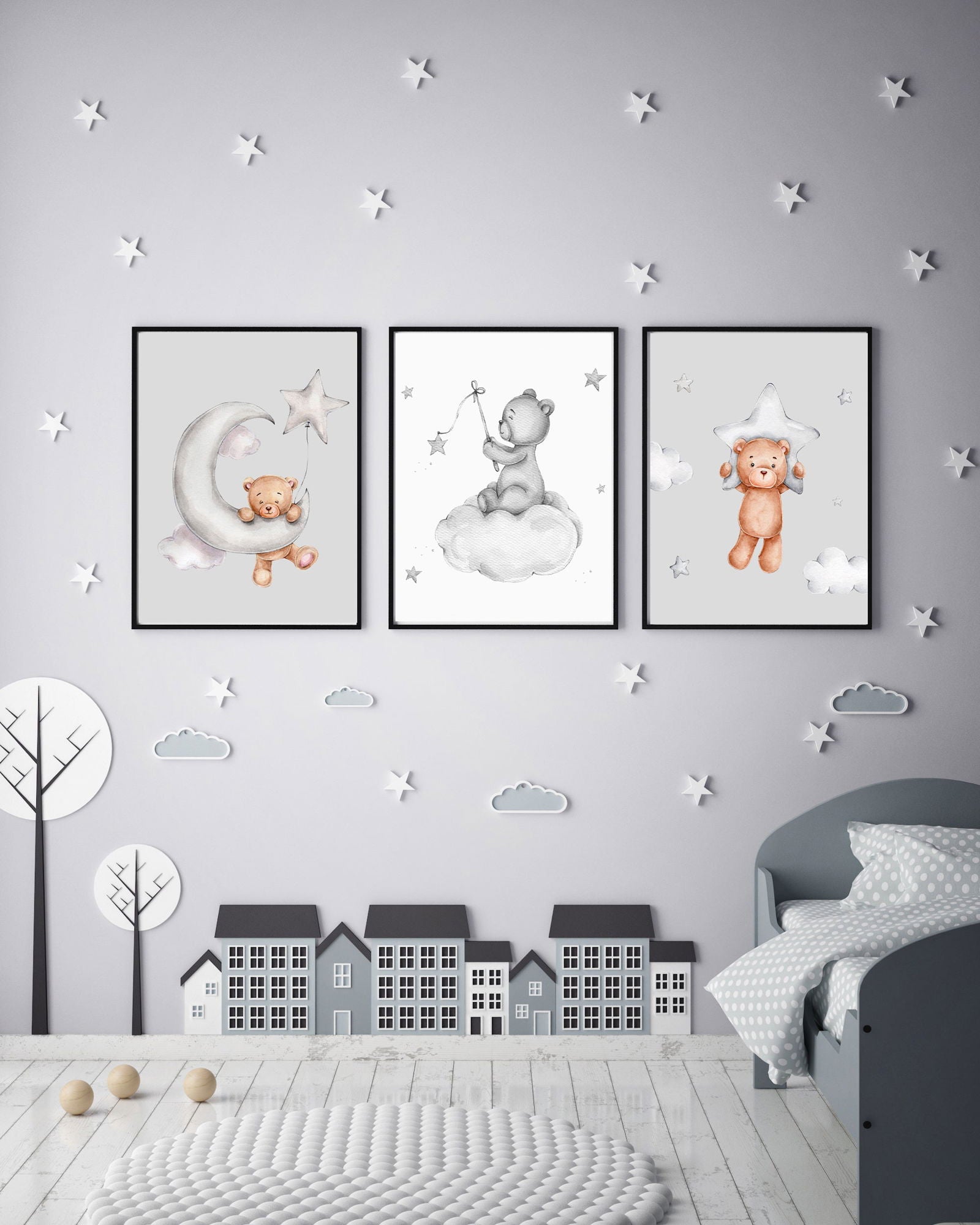 Brave Teddy Bear Poster - Hakyarts