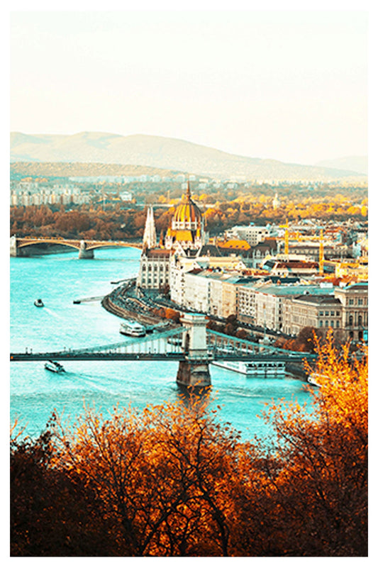 Budapest City Poster - Hakyarts