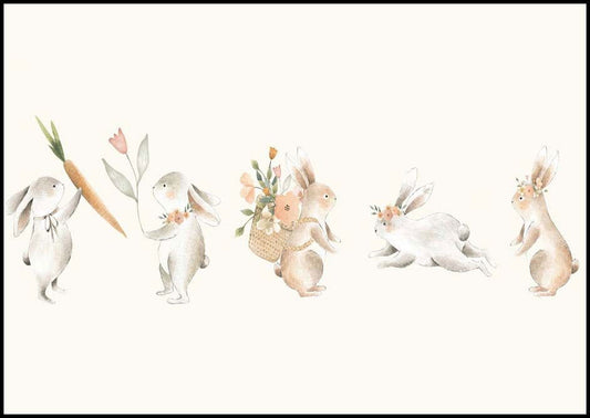 Bunnies Poster - Hakyarts