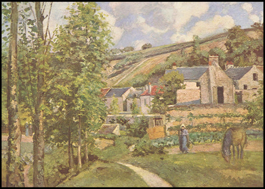 Camille Pissarro - A View of L’Hermitage, near Pontoise - Hakyarts