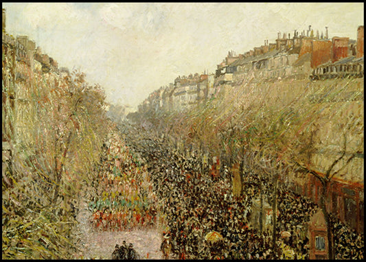 Camille Pissarro - Boulevard Montmartre Mardi Gras - Hakyarts