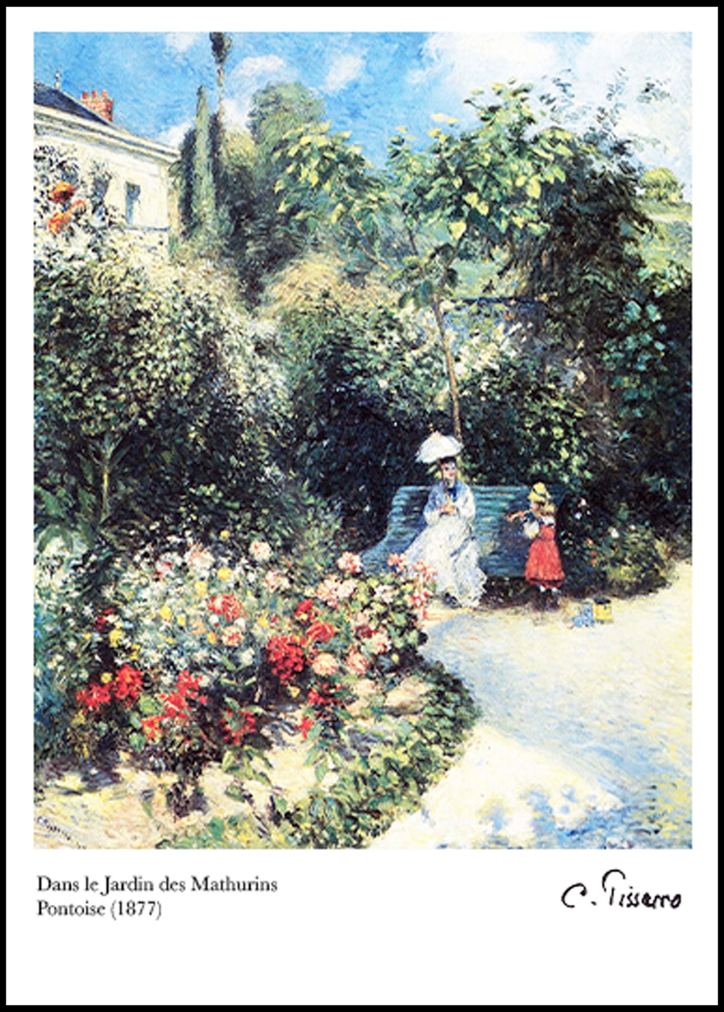 Camille Pissarro - Dans Le Jardin des Mathurins Poster - Hakyarts