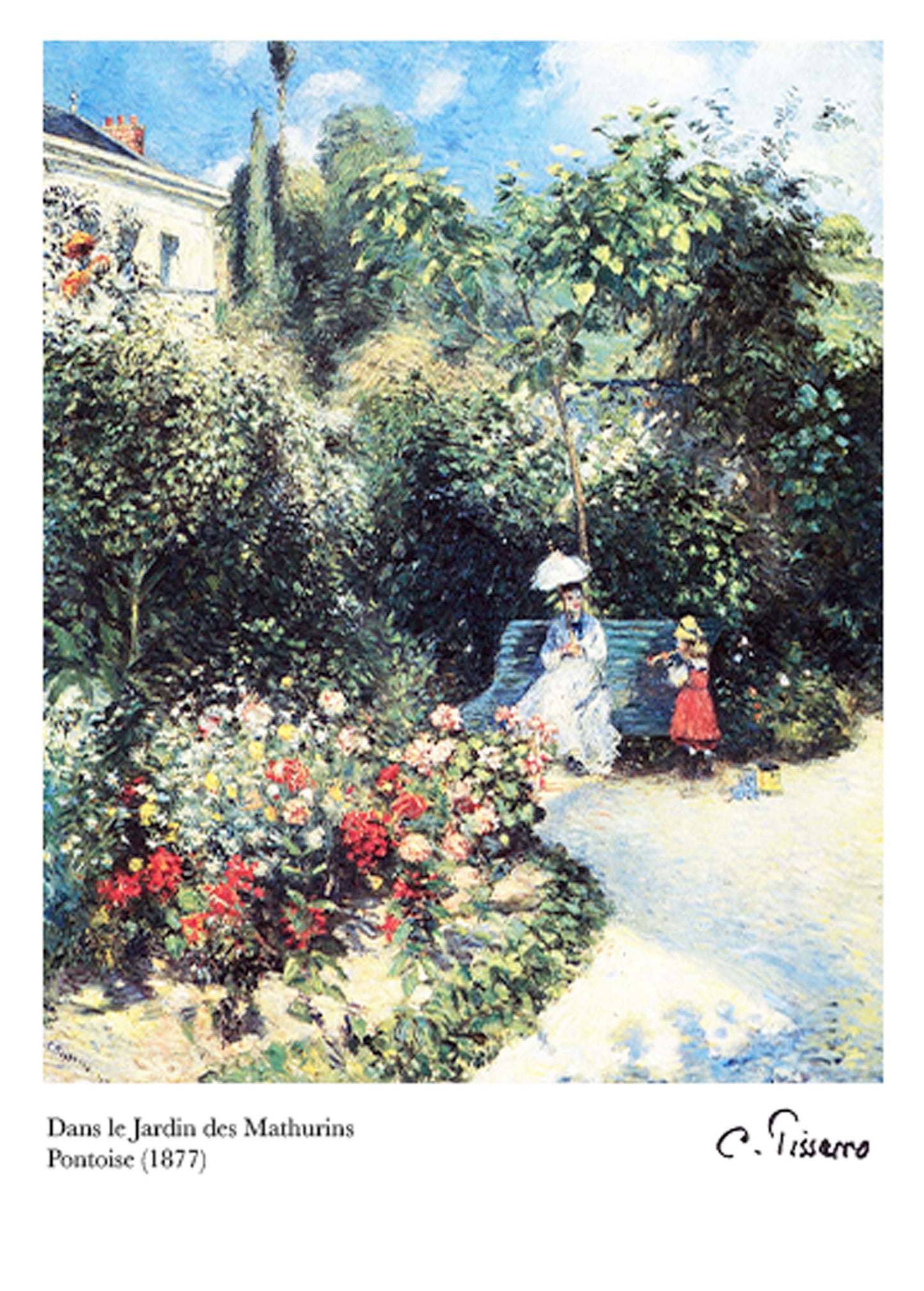 Camille Pissarro - Dans Le Jardin des Mathurins Poster - Hakyarts