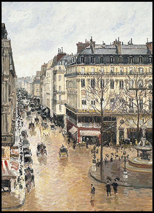 Camille Pissarro - Rue Saint-Honoré, dans l'après-midi. Effet de pluie - Hakyarts