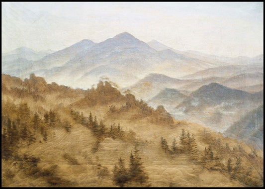 Caspar David Friedrich - Mountain in the Rising Fog - Hakyarts