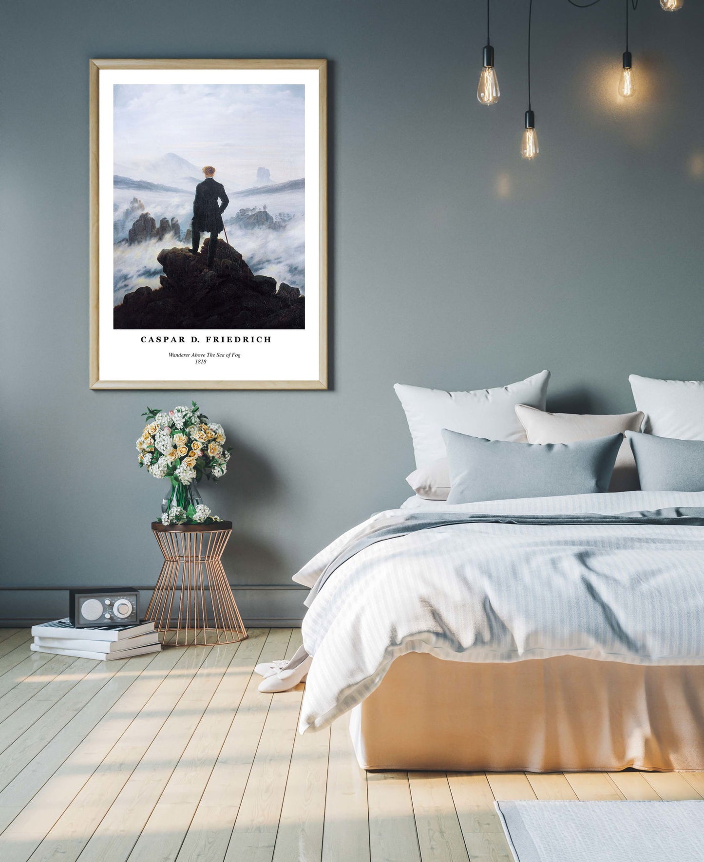 Caspar David Friedrich - Wanderer Above the Sea of Fog Poster - Hakyarts