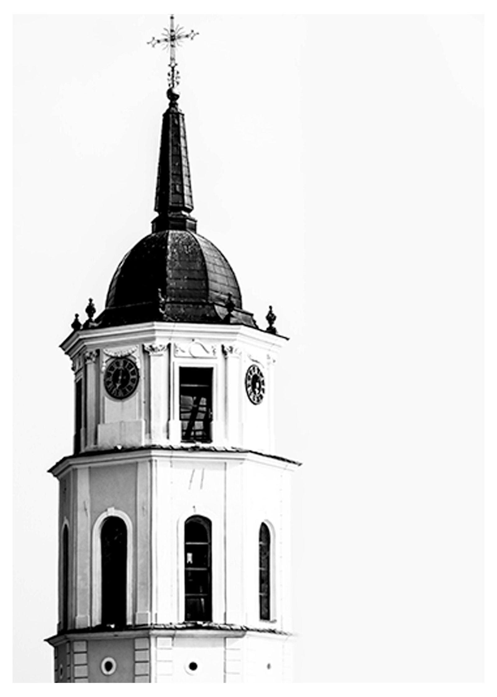 Church Clock Tower Poster - Hakyarts