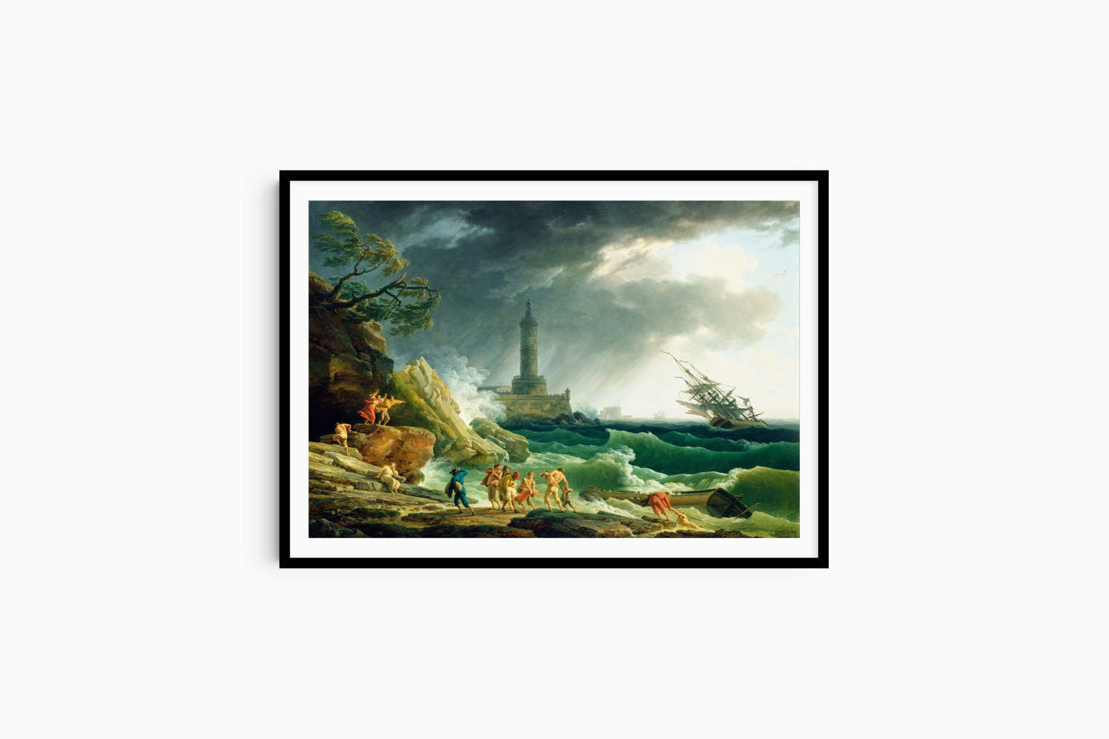 Claude-Joseph Vernet - A Storm on a Mediterranean Coast - Hakyarts