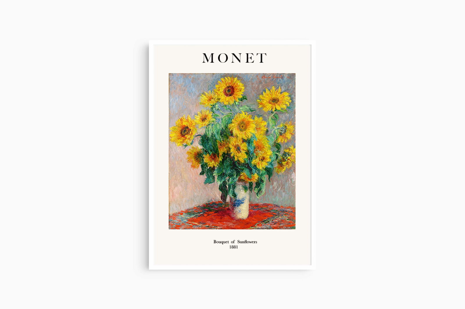 Claude Monet - Bouquet of Sunflowers Poster - Hakyarts