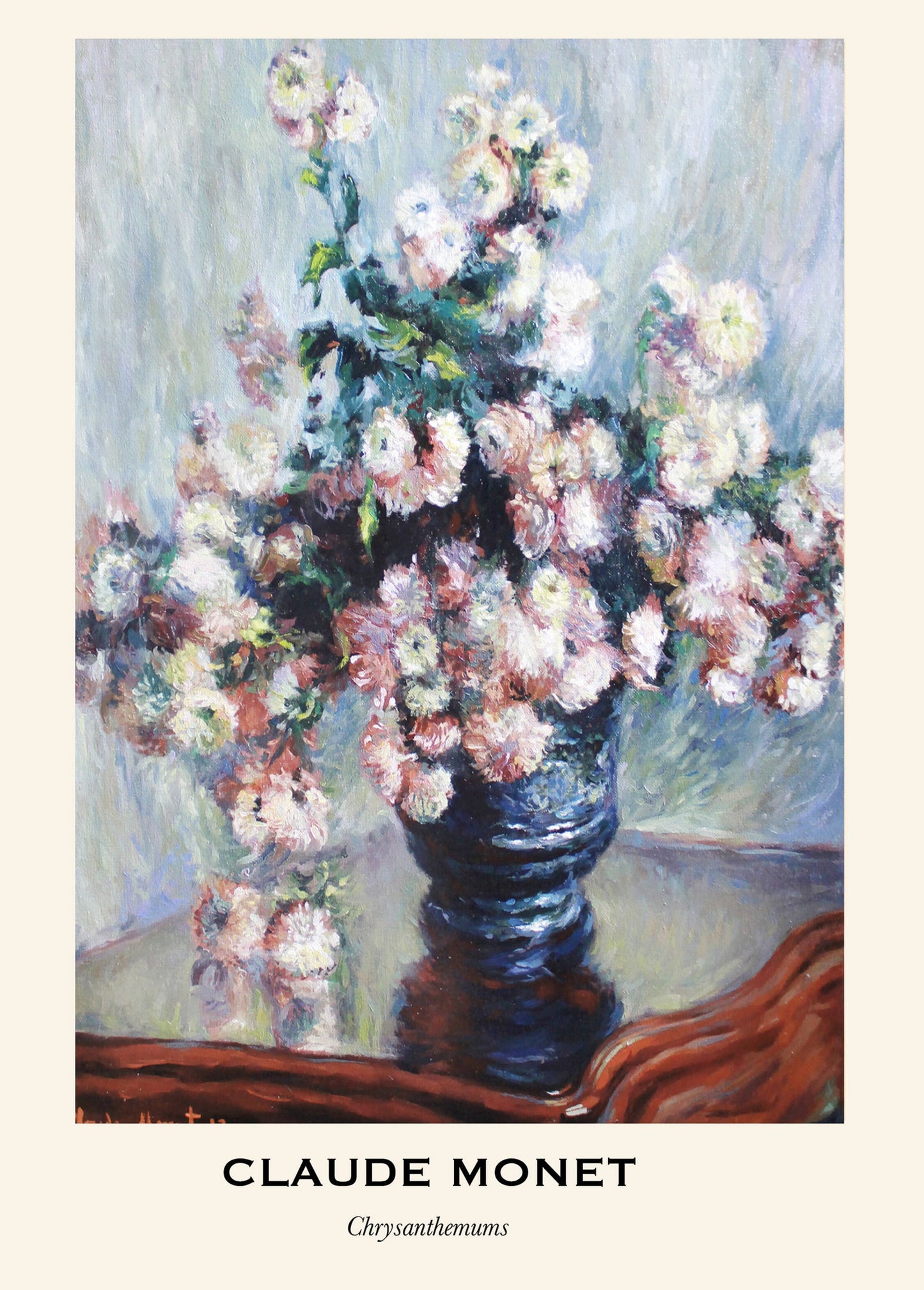 Claude Monet - Chrysanthemums Poster - Hakyarts