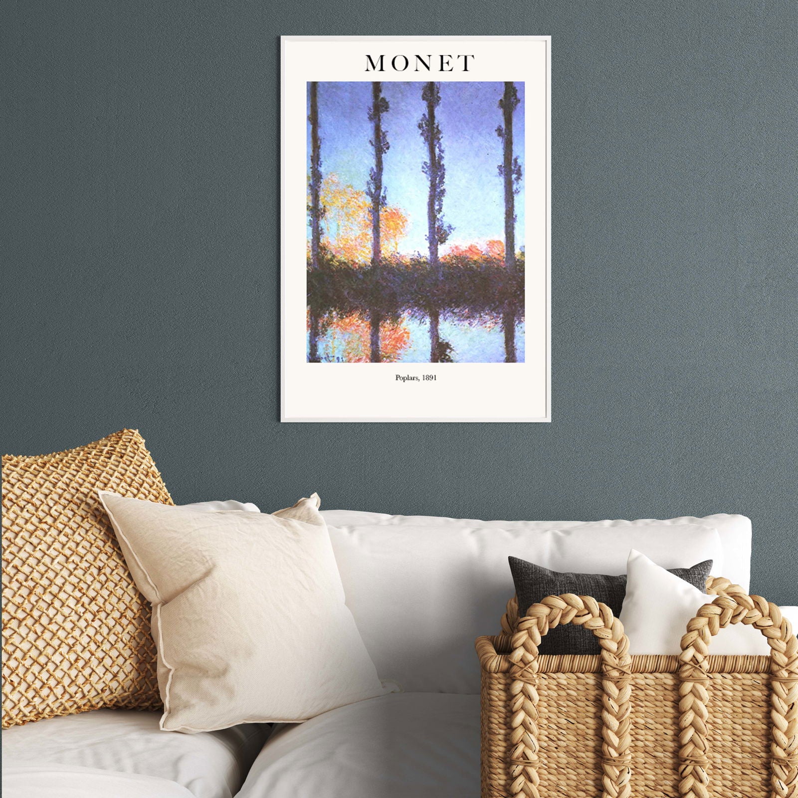 Claude Monet - Poplars Poster - Hakyarts