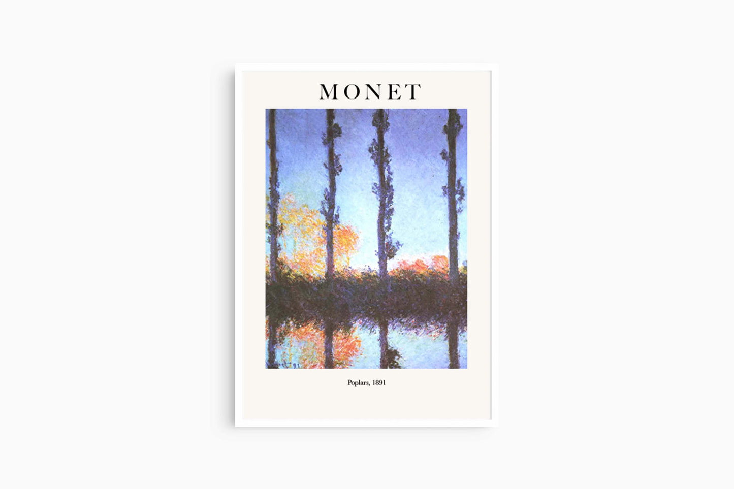 Claude Monet - Poplars Poster - Hakyarts