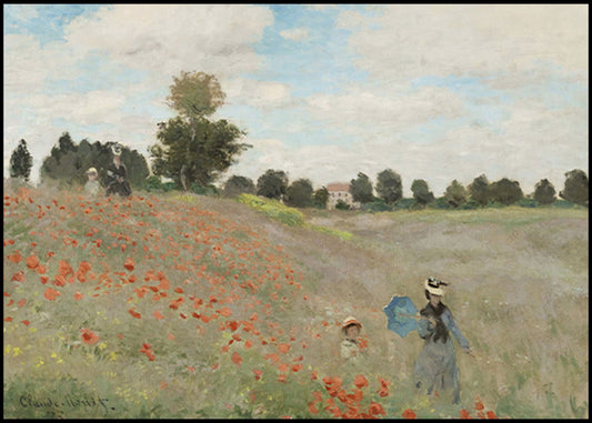 Claude Monet - Poppy Field - Hakyarts