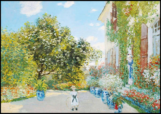 Claude Monet - The Artist's House at Argenteuil - Hakyarts