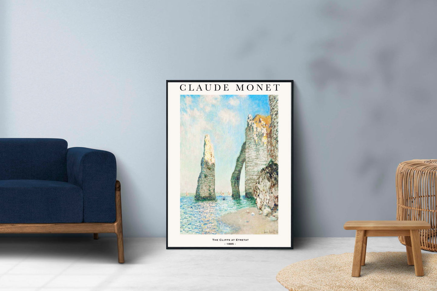 Claude Monet - The Cliffs at Etretat Poster - Hakyarts