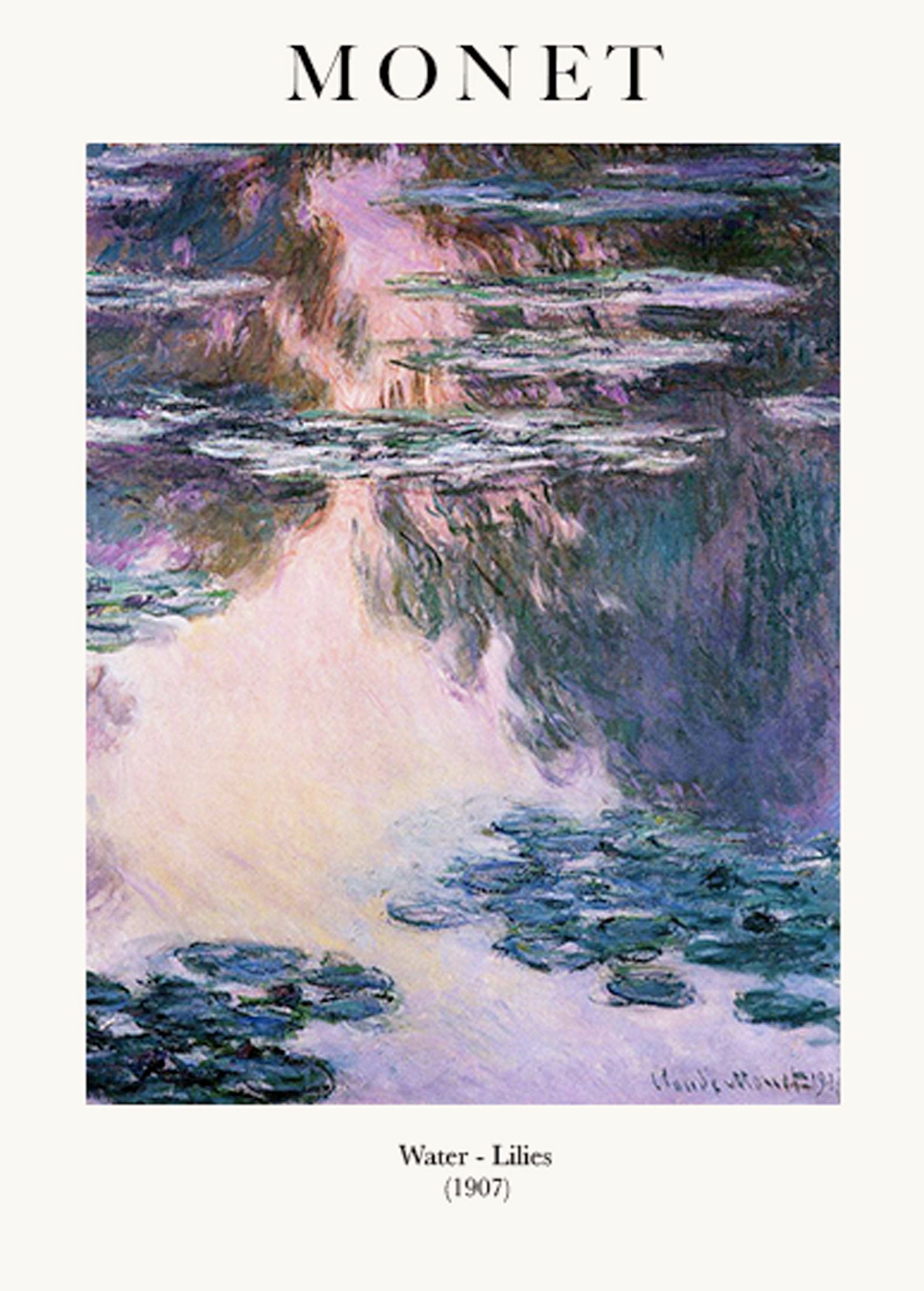 Claude Monet - Water-Lilies Poster - Hakyarts