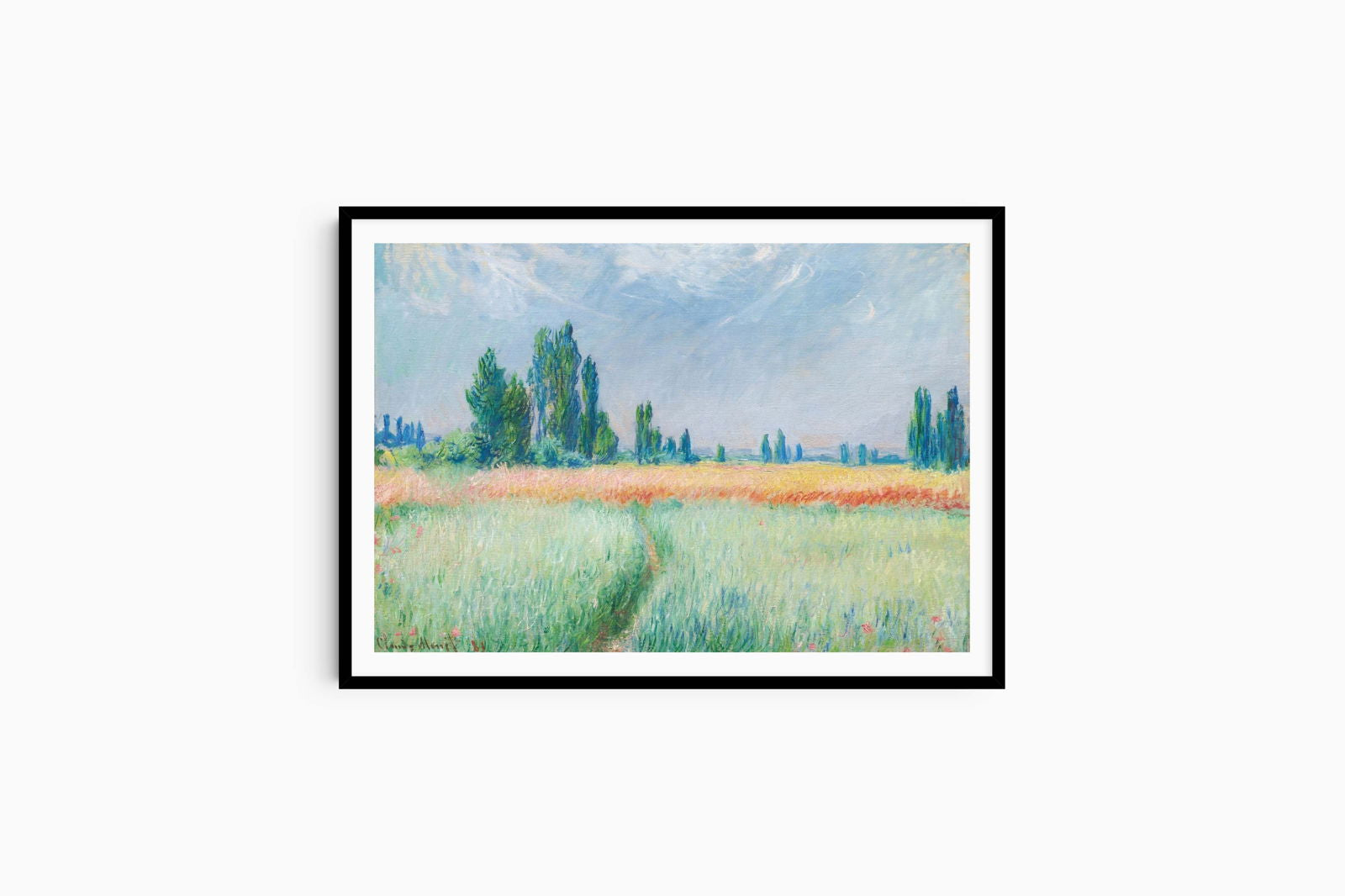 Claude Monet - Wheatfield - Hakyarts