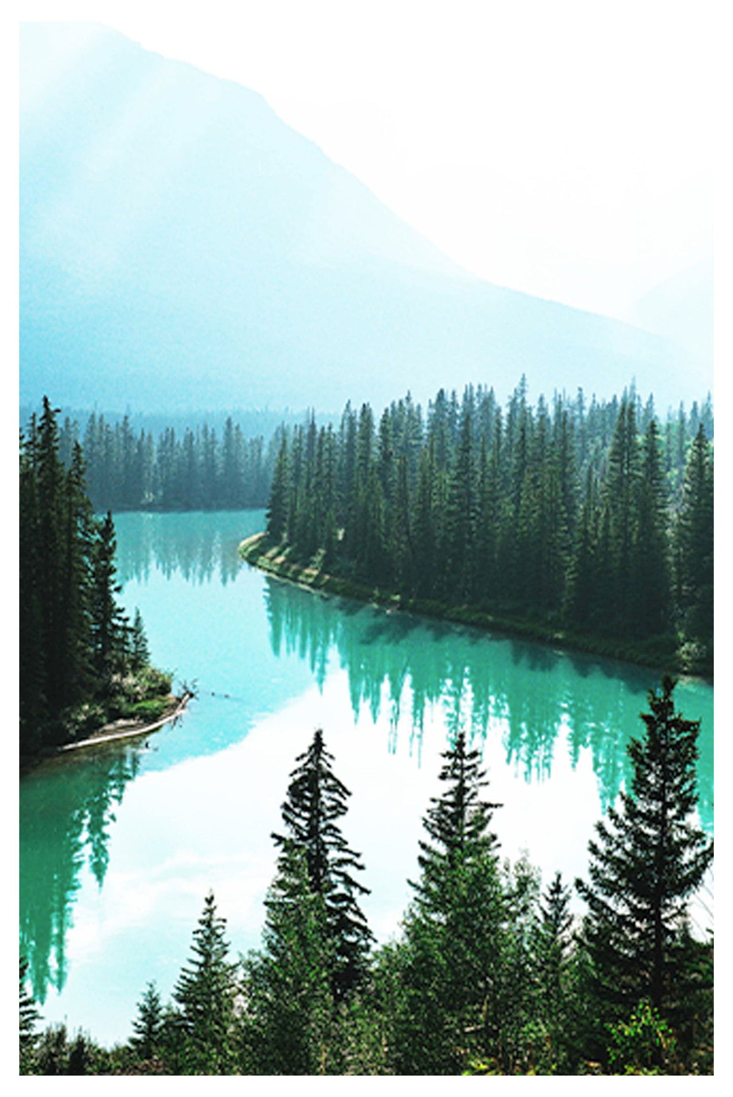 Clear Green Lake Poster - Hakyarts