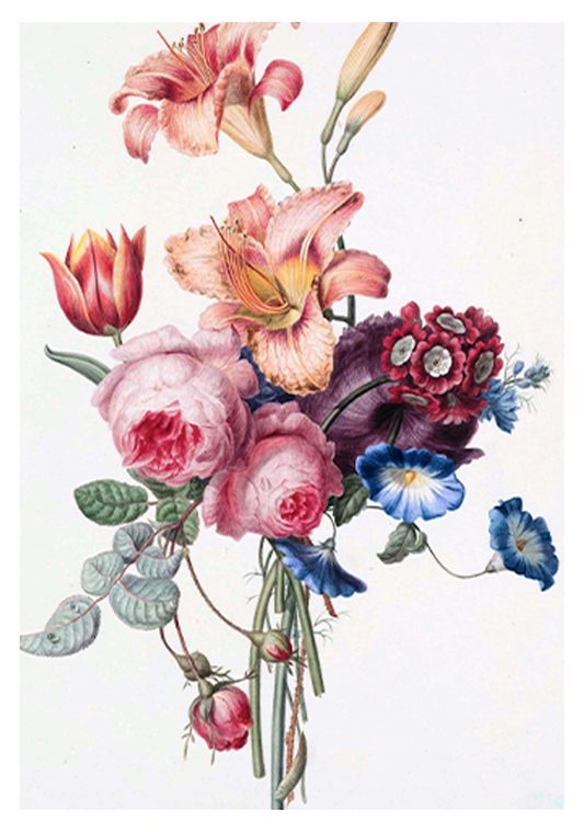 Contemporary Flowers Poster - Hakyarts