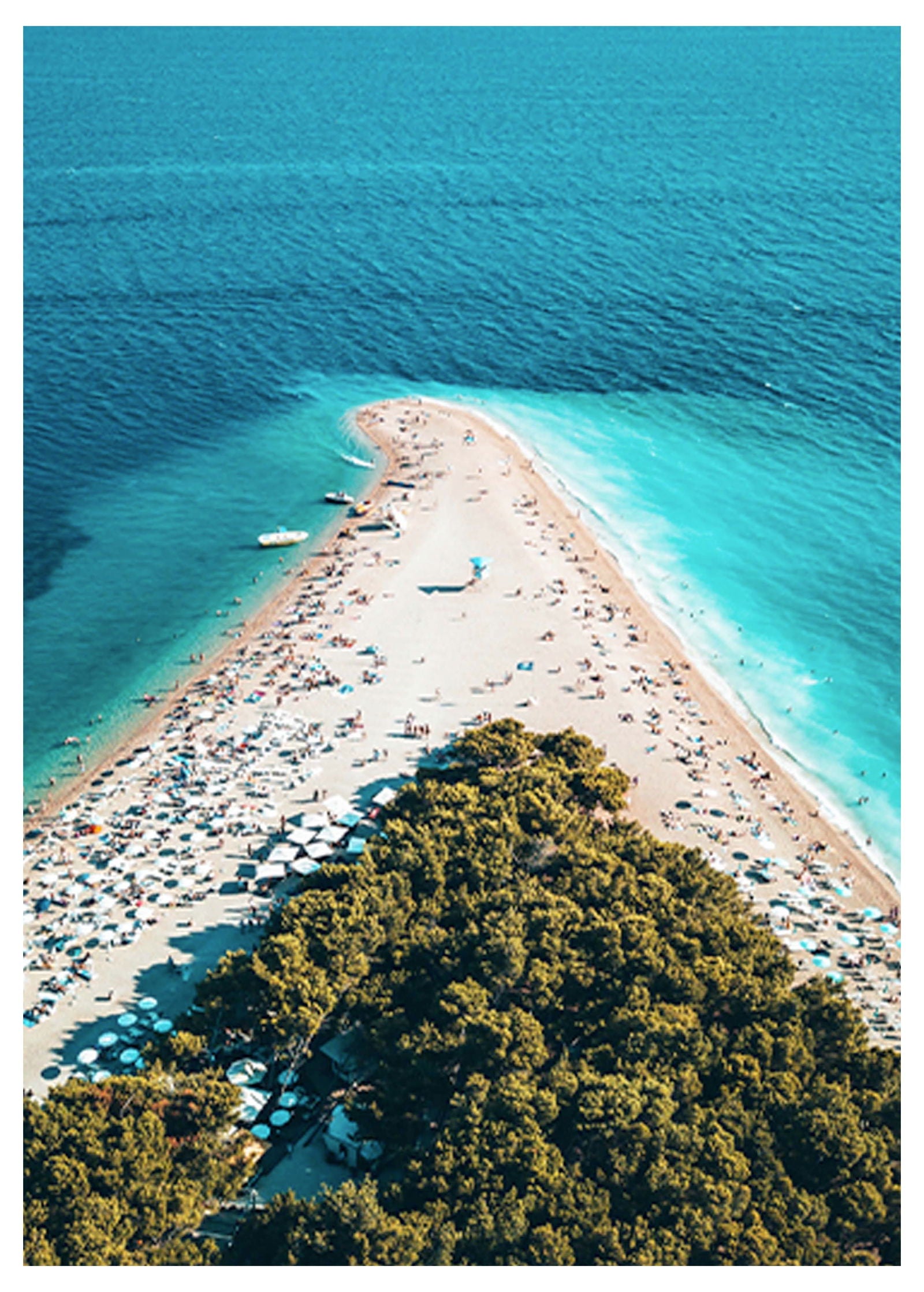 Croatia Beach Poster - Hakyarts