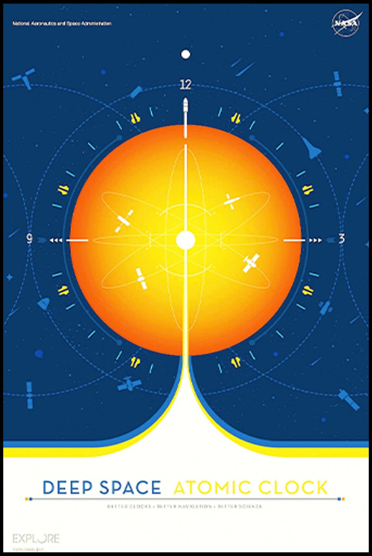 Deep Space Atomic Clock Poster - Hakyarts