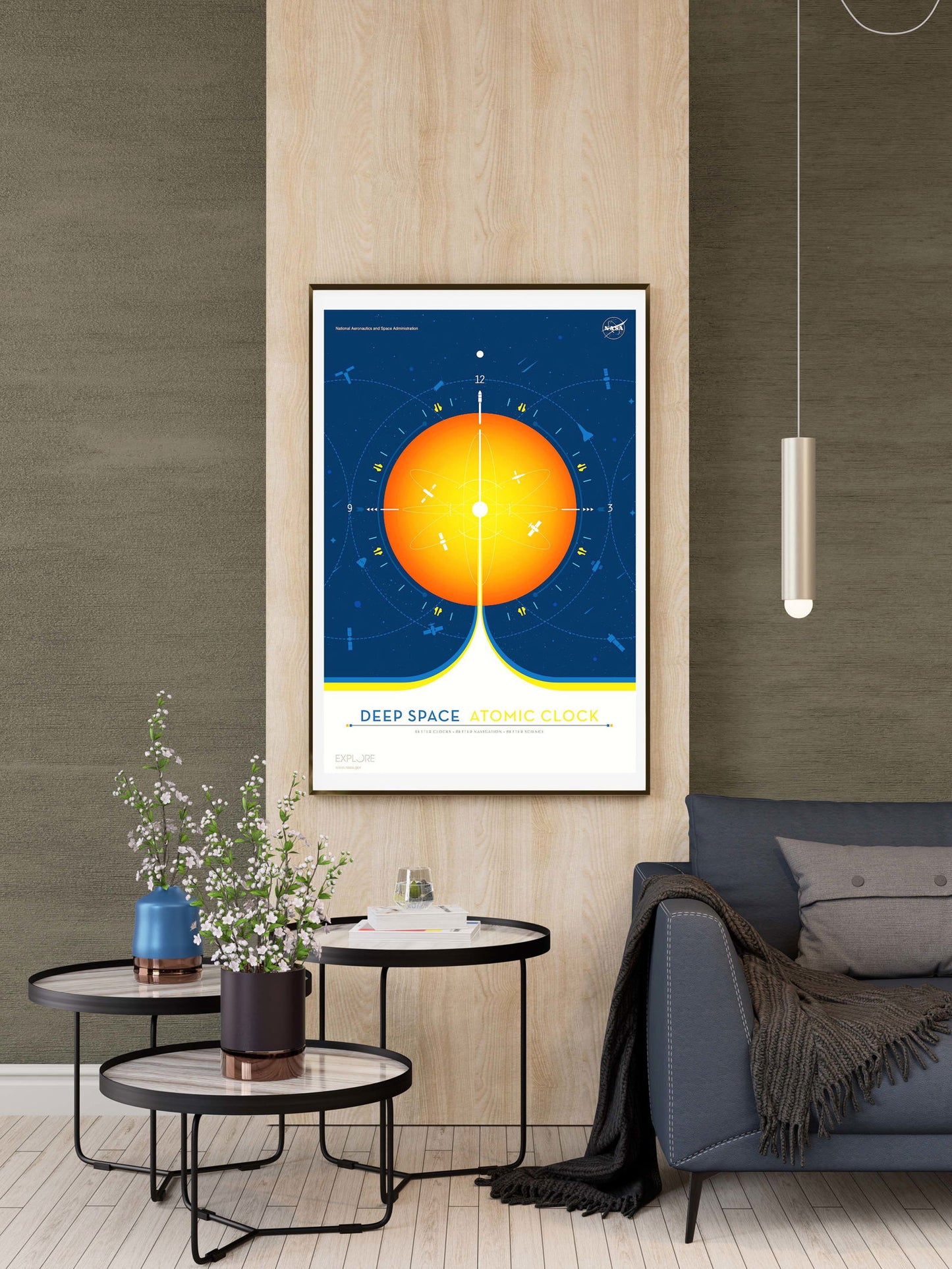 Deep Space Atomic Clock Poster - Hakyarts