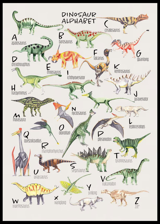 Dinosaur Alphabet - Hakyarts