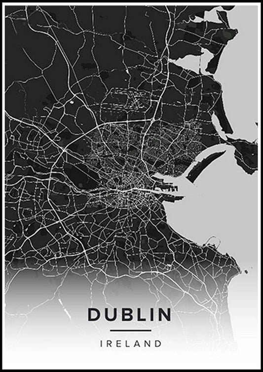 Dublin Map Poster - Hakyarts