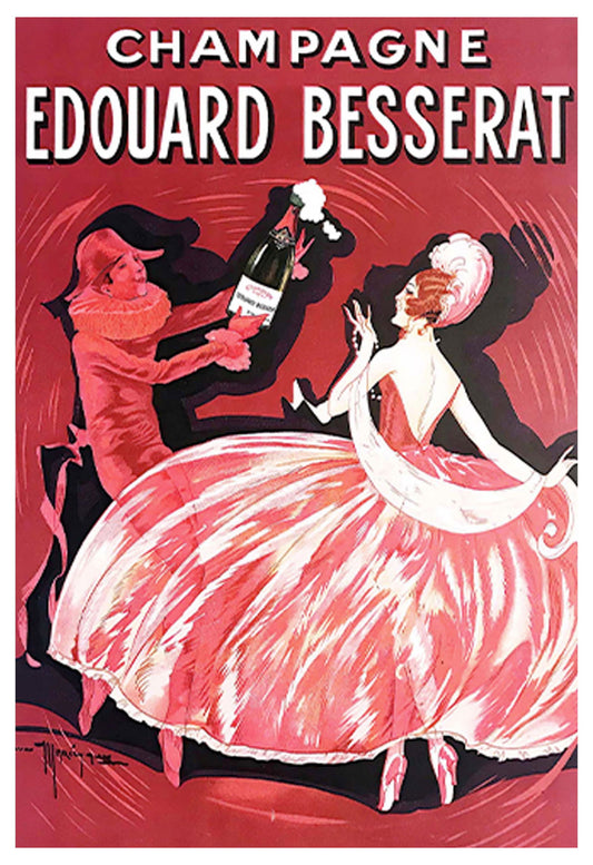 Edouard Besserat - Champagne Poster - Hakyarts