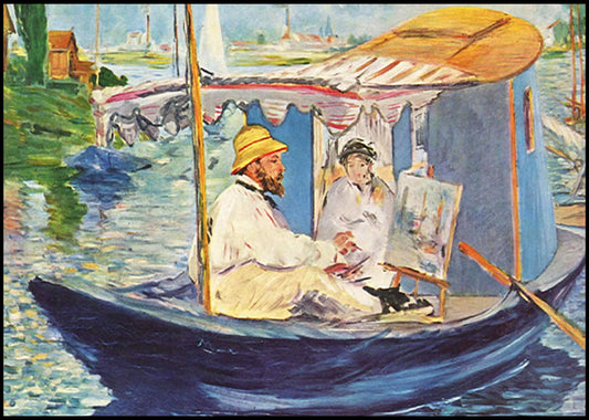 Édouard Manet  - Claude Monet in Argenteuil - Hakyarts