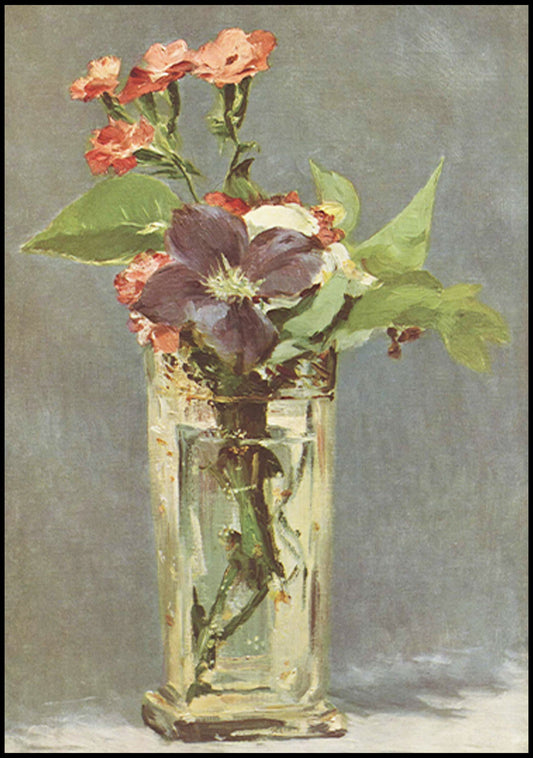 Édouard Manet  - Flowers in a Crystal Vase - Hakyarts