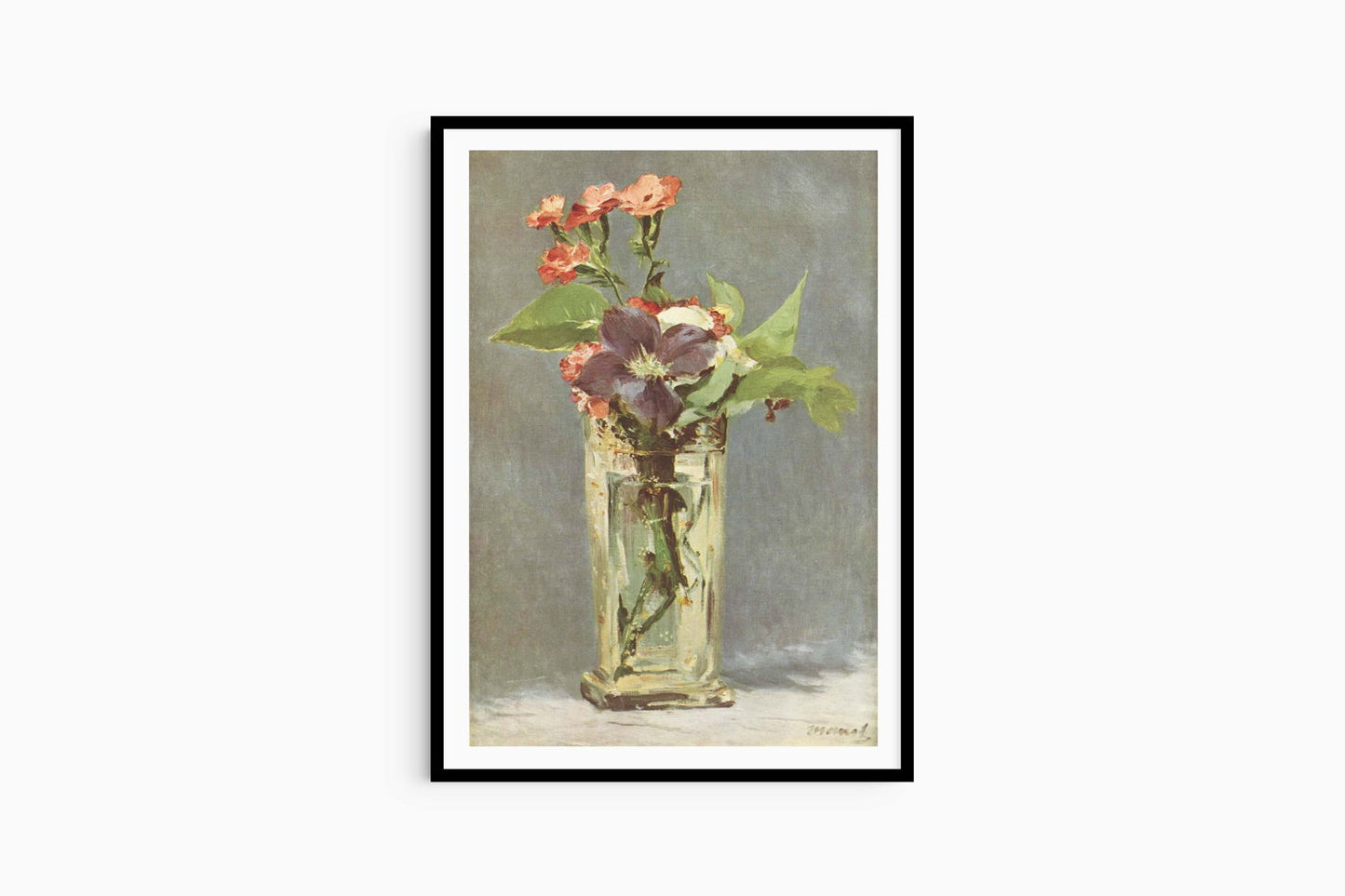 Édouard Manet  - Flowers in a Crystal Vase - Hakyarts