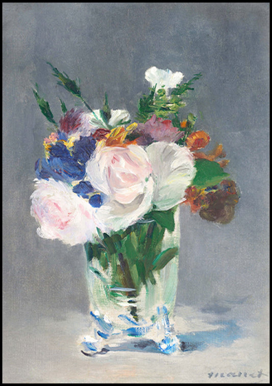 Édouard Manet  - Flowers in a Crystal Vase - Hakyarts