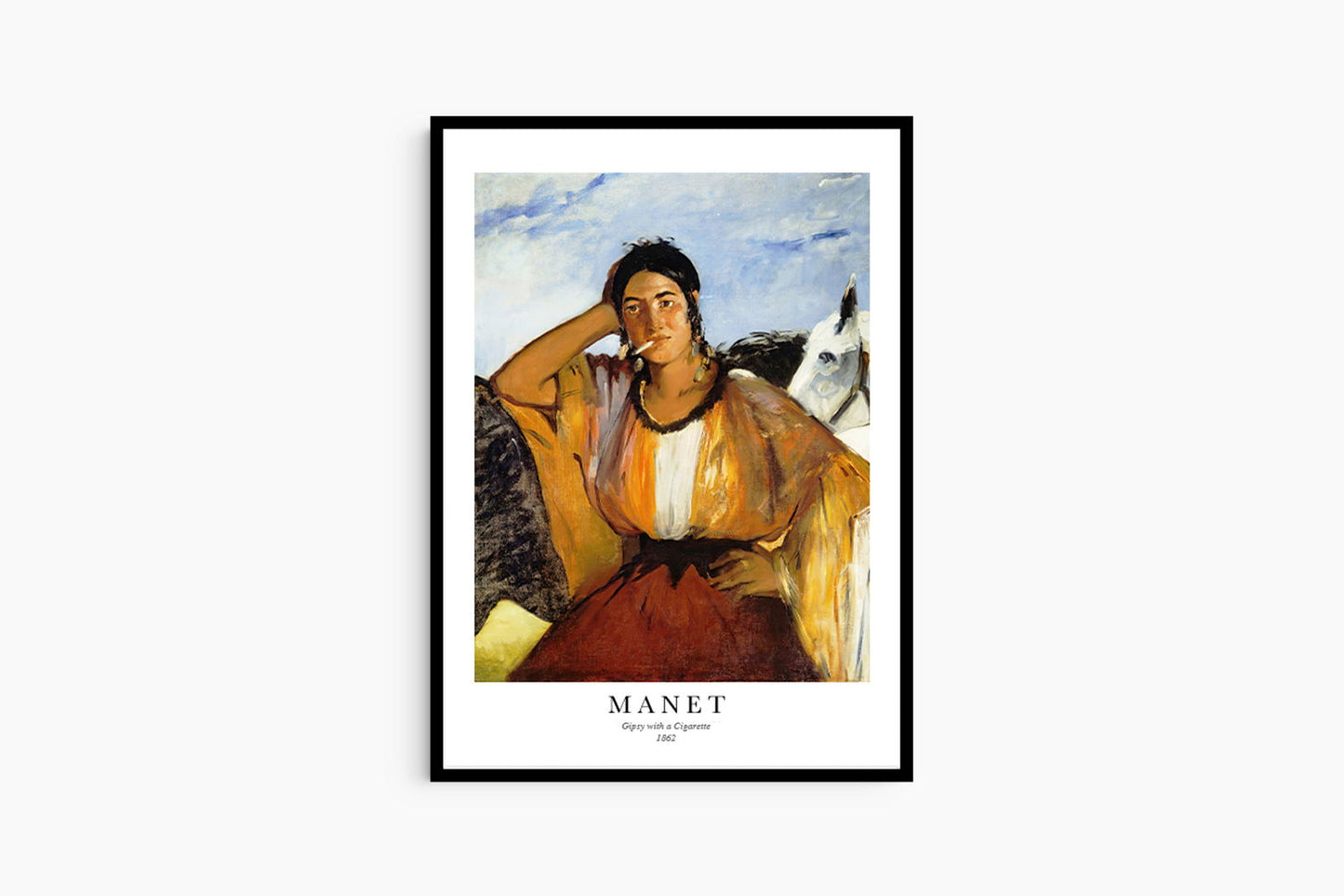 Édouard Manet - Gypsy with a Cigarette Poster - Hakyarts