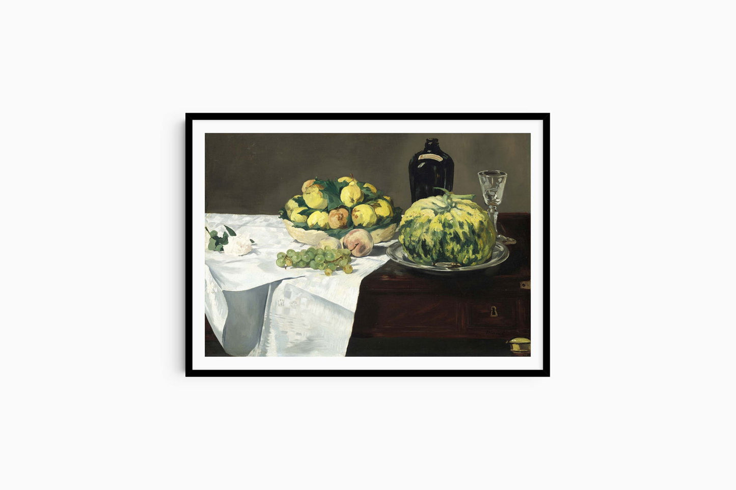 Édouard Manet - Still Life with Melon and Peaches - Hakyarts